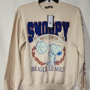 Snoopy ''Beagle league'' men's sweatshirt size small NWT